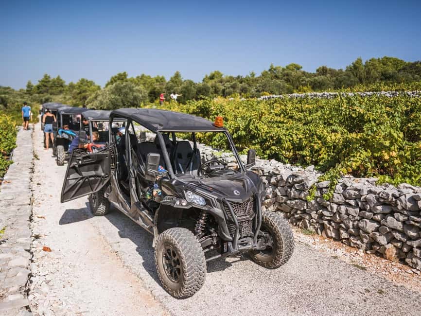 Korcula Buggy Safari With Wine Tasting - Lumbarda and the sandy beach at Vela Pržina