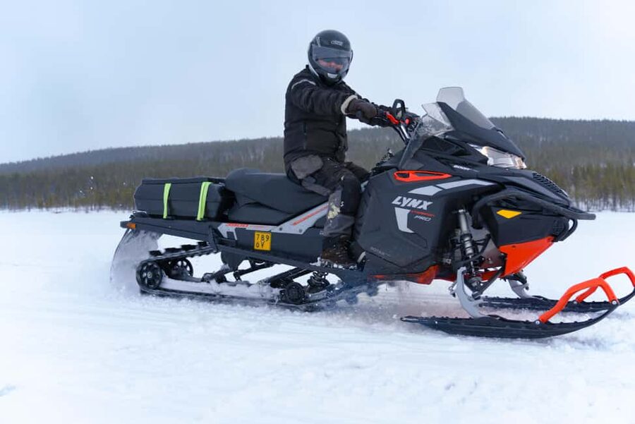 Levi: 2.5-Hour Snowmobile Safari (option to buy 360 video) - A 25-kilometer route into Lapland’s winter woods