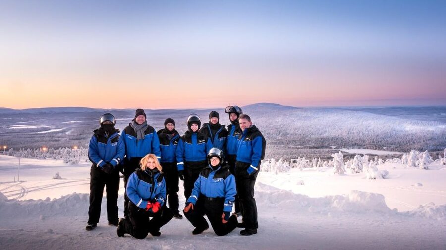Levi: 4 Hour Snowmobile Safari to the Fells in Levi - The first 105 minutes: forests, swamps, and frozen views