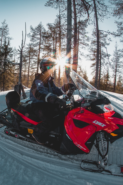 Levi: Easy Snowmobile Safari into the Nature - Sharing the machine with another adult