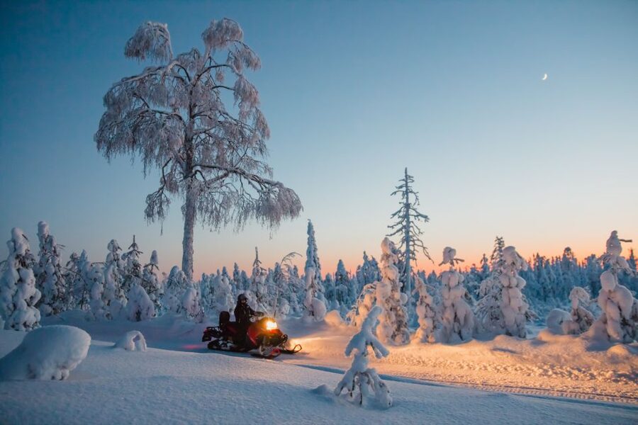 Levi: Evening Snowmobile Safari - Looking for the Northern Lights