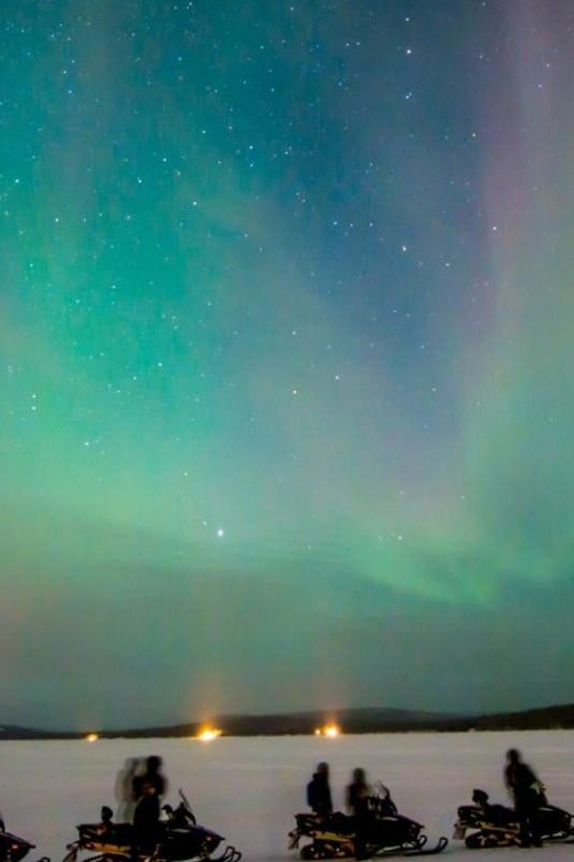 Levi: Northern Lights Snowmobile Safari and Campfire Picnic - A Finnish Campfire Stop in the Middle of the Woods