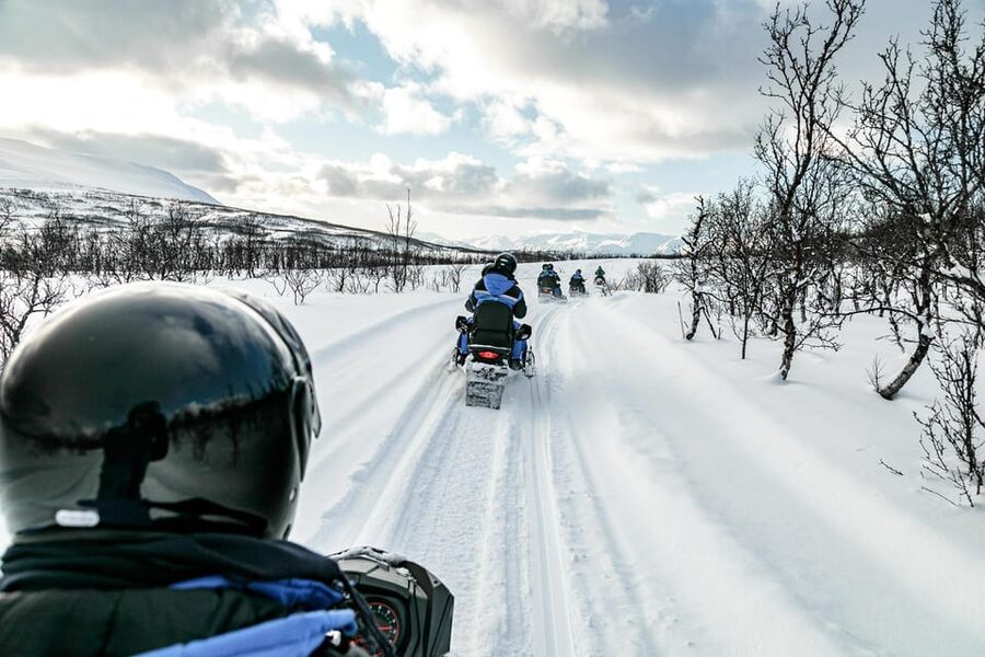 Lyngen: Snowmobile Safari with Lunch in seaside Restaurant - Starting at the red cabins by the fjord