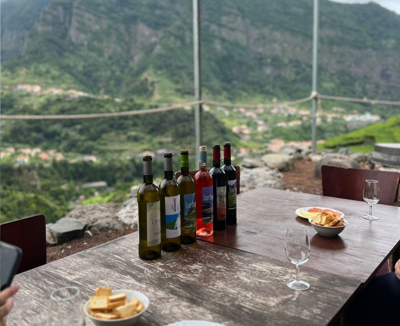 Madeira: Wine Tasting Guided Tour, Jeep Safari, & Viewpoints - Walking the vines at Quinta do Barbusano
