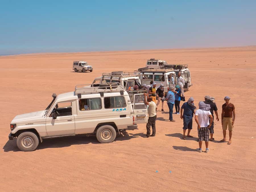Makadi Bay: Jeep Safari Adventure with Bedouin guide - From Makadi Bay to the Hurghada Desert