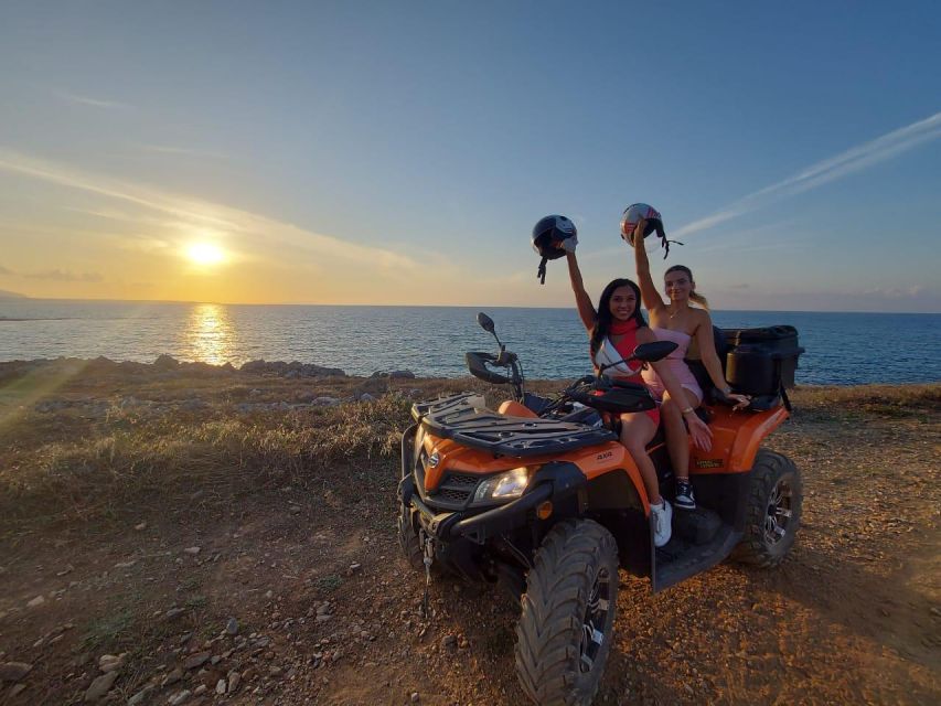 Malia: Off-Road Quad Safari Evening Tour / optional transfer - The final dusty run near Malia