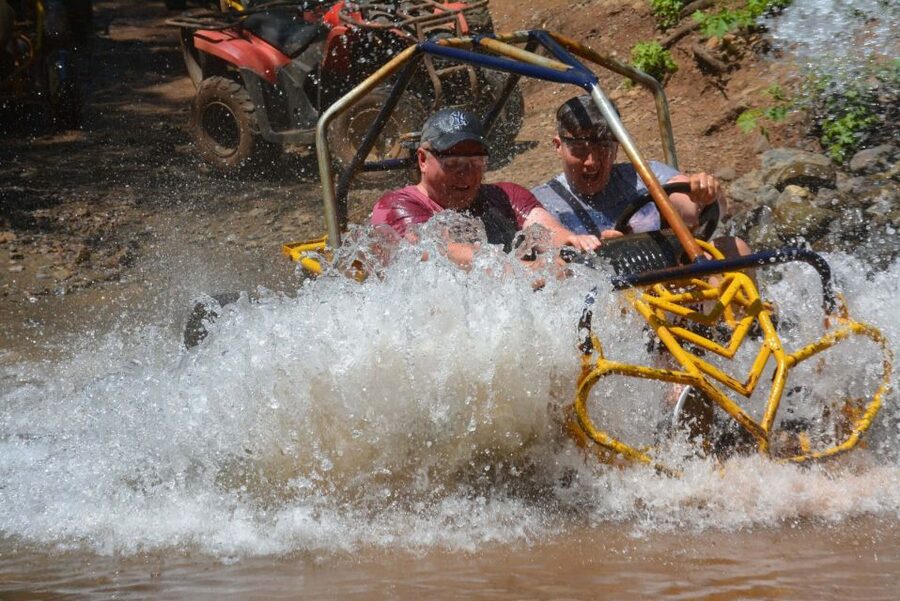 Marmaris: Buggy Safari with Water Fight & Transfer - Cleaning up after the mud