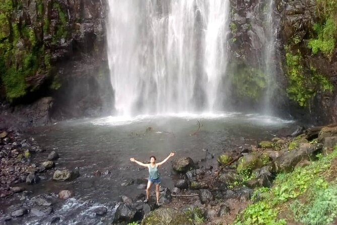 Materuni Waterfalls & Coffee making Cultural Tour | BURIGI CHATO SAFARIS LTD - Reaching the Waterfall and Taking a Swim