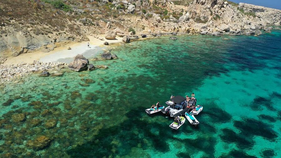 Mellieha: Comino & Blue Lagoon Jet Ski Safari Tour - Halfa Rock and the Open-Water Ride