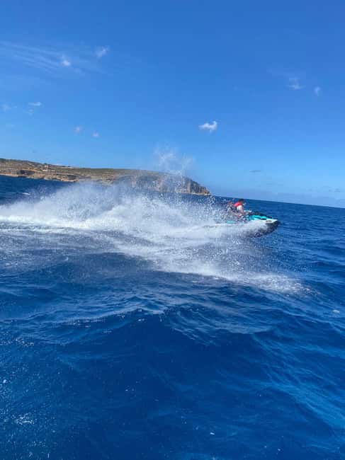 Mellieha: Comino & Blue Lagoon Jet Ski Safari Tour - Crystal Lagoon and the Return to Malta