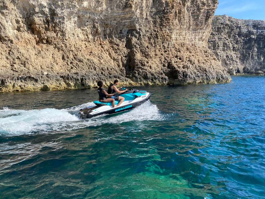 Mellieha: Comino & Blue Lagoon Jet Ski Safari Tour - Elephant Rock and Santa Maria Caves