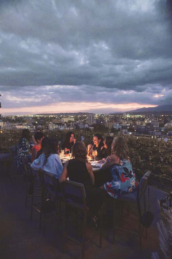 Mendoza Food Safari - 4 Top Restaurants in One Night - Gómez Rooftop starts with views and wine