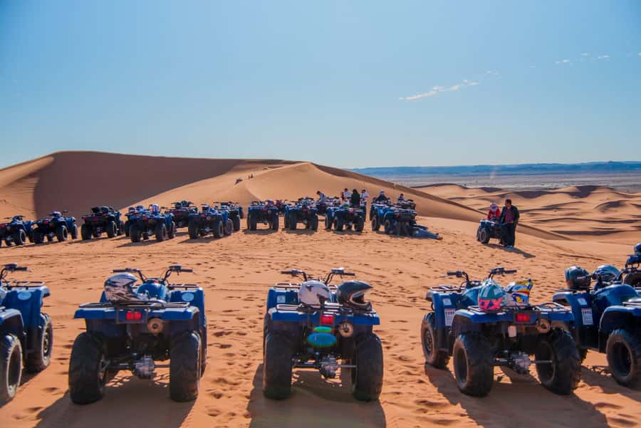 Merzouga : Adventure Quad Bike Safari, & Sandboarding - One hour across the Erg Chebbi dunes