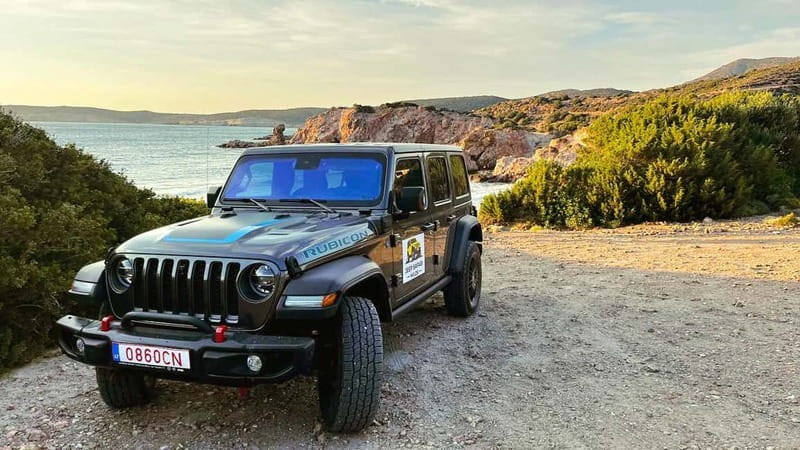 Milos Jeep Safari: Sunset, Off-Road & Hidden Hilltop Gems - Sarakiniko’s White Volcanic Shore