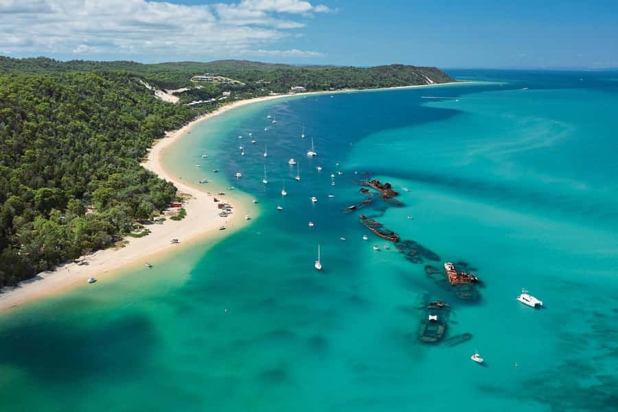 Moreton Island: Tangalooma Day Trip with Desert Safari - Arriving at Tangalooma’s resort base