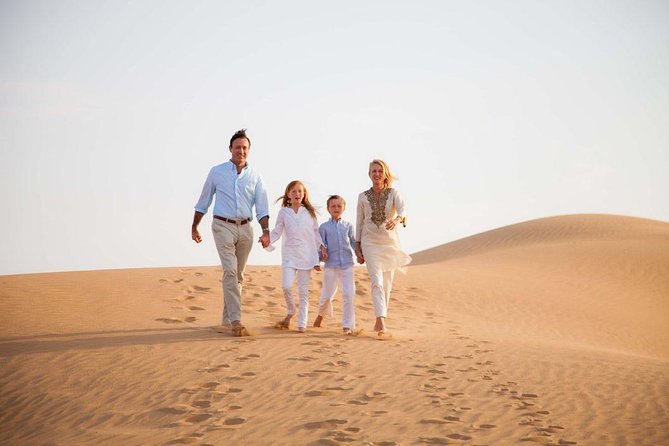 Morning Desert Safari From Abu Dhabi -Camel Ride,Sand Boarding,Camel Farm Visit - From Abu Dhabi streets to open sand
