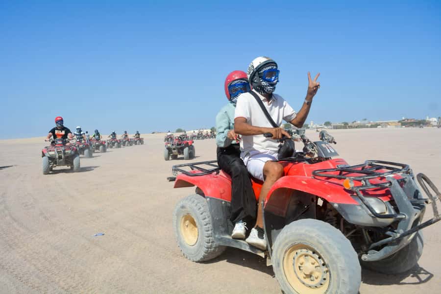 Morning Trip: Desert Safari Riding a Speed Quad Bike, Pickup - The Bedouin village stop