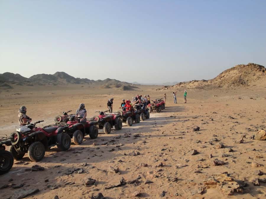 Morning Trip: Desert Safari Riding a Speed Quad Bike, Pickup - What the $27 price really covers