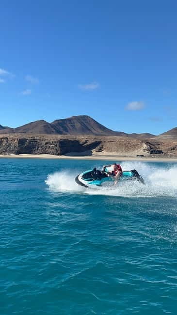 Morro Jable: Guided Jet Ski Safari (without license) - Punta Jandía, coves, and the wildlife watch