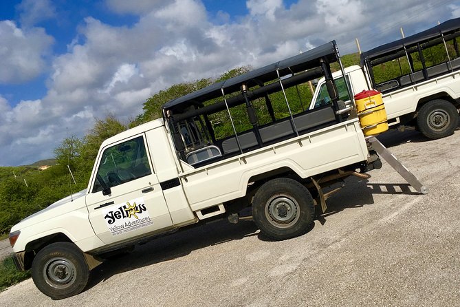 National Park Jeep Safari - The special Orchid Trail near Mount Christoffel