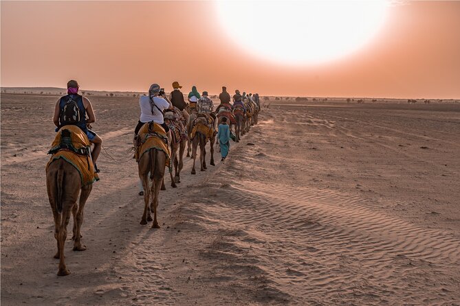 Nomadic Non-Touristic Overnight Camel & Desert Safari Tour - Sunset tea in the middle of the Thar