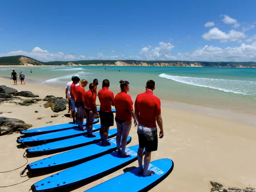 Noosa: Epic Learn to Surf Safari 4x4 - Double Island Point - Timing, tides, and weather