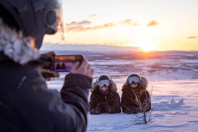 Once-in-a-lifetime Snowmobile Safari to Lapland Viewpoint - Riding beyond Kiruna to Lapland Viewpoint