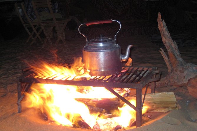 Overnight White Desert Safari Camping from Cairo - Dinner by the fire and a night in the desert