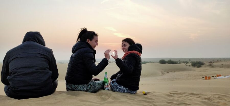 Peeps Billions of Star Experience with Desert & Camel Safari - Sunset tea on the Thar dunes