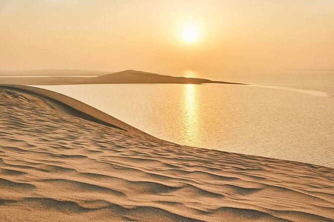 Private Doha Desert Safari and Inland Sea Tour, Best adventures - Sealine Beach, where sand meets water