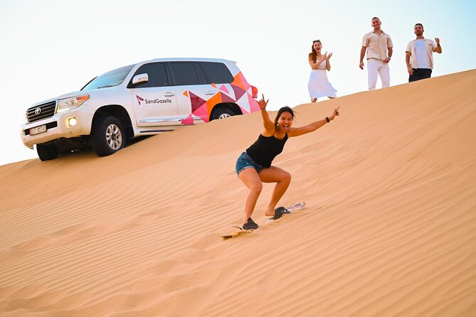 Private Dune Bashing in Abu Dhabi - Morning Desert Safari - Traditional clothing and desert photos