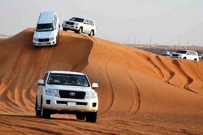 Private Premium Desert Safari 4x4 Vehicle with BBQ Dinner - DUBAI - Leaving Dubai for the golden dunes