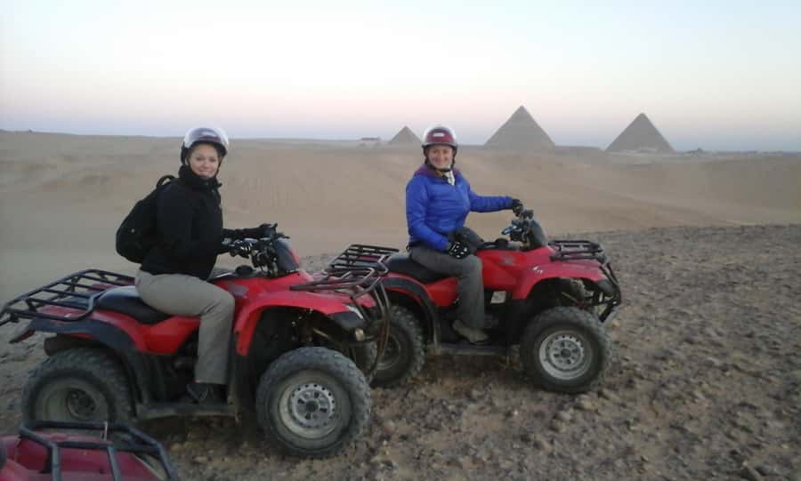 Pyramids of Giza: 1-Hour Quad Bike Desert Safari - What happens from hotel pickup to the desert