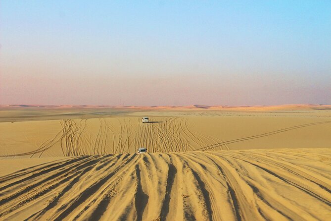 Qatar Gold Dune Safari, Dune Bashing,Camel Ride,Sand Boarding,Inland Sea Desert - Sandboarding on the golden dunes