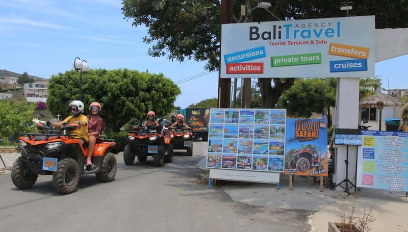 Rethymno Bali & Panormo:Quad Safari & visit Cave 57km 4hours - A four-hour route beyond Bali’s main roads