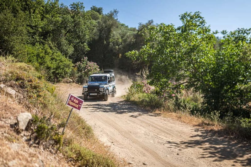 Rethymno: Full-Day Land Rover Safari to Preveli - Pickup from Rethymno and the first mountain tracks