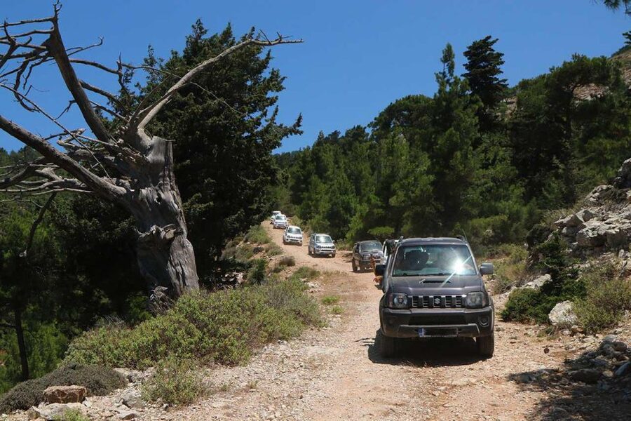 Rhodes: Self-Drive 4x4 Safari Tour with North Pickup - Crossing villages and taking the rough road east
