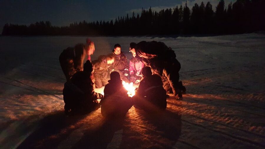 Rovaniemi: Aurora Borealis Snowmobile Safari with Campfire - Riding into Rovaniemi’s Arctic night
