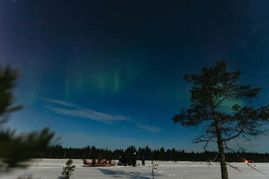 Rovaniemi: Northern Lights Family-Friendly Snowmobile Safari - Pickup, meeting point, and the small-group advantage