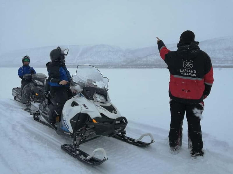 Saariselka: Snowmobile Safari on Tundra with BBQ - Riding into Saariselka’s snowy backcountry