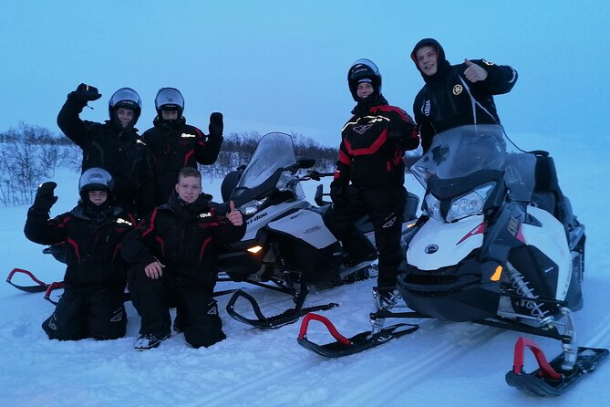 Snowmobile safari in the mountain plateau of Finnmarksvidda - Weather decides what kind of day you get