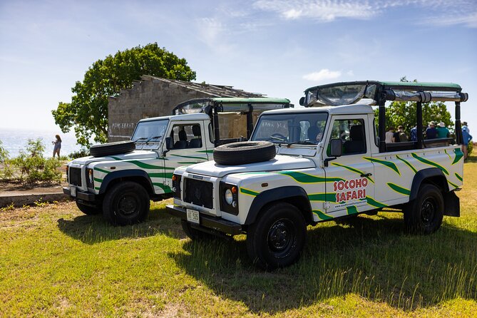 SoCoHo Jeep Safari - Historical Sites - Lunch - Beach - Sir Viv Richards Stadium and the cricket connection