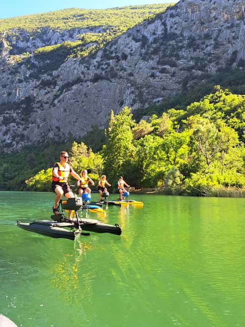 Split/Omiš: Cetina River Water Bike Safari - The 4 km ride down the river