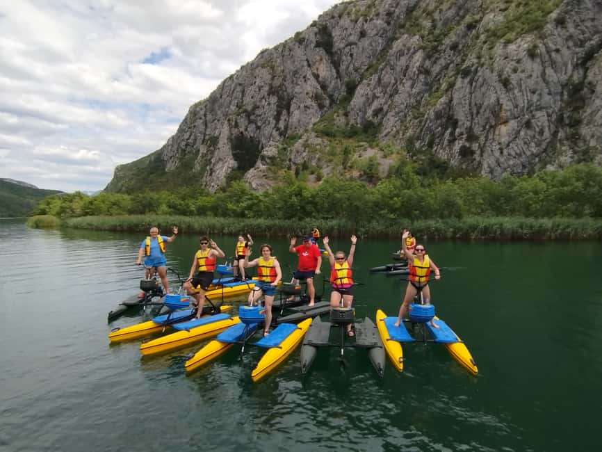 Split/Omiš: Cetina River Water Bike Safari - The break, swims, and return leg