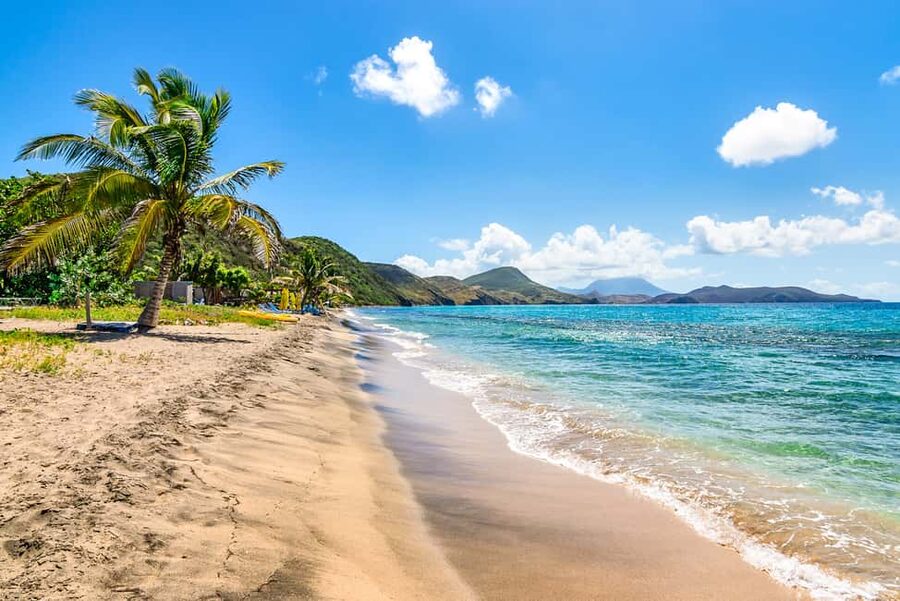 St. Kitts: Top Sights Guided Van or Open-Air Safari Tour - Beach time at Frigate Bay
