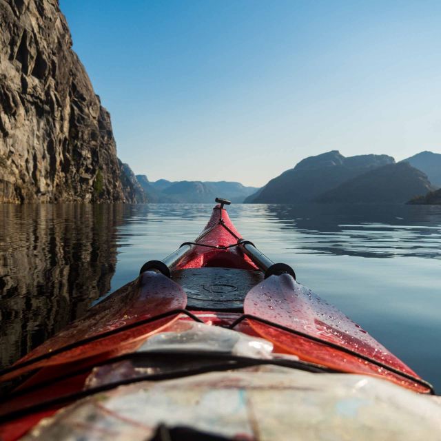 Stavanger: Lysefjord Kayak Safari (Waterfalls & Pulpit Rock) - Learning the basics before crossing the fjord