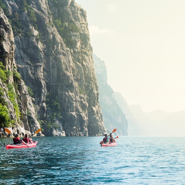 Stavanger: Lysefjord Kayak Safari (Waterfalls & Pulpit Rock) - Weather, clothing, and effort
