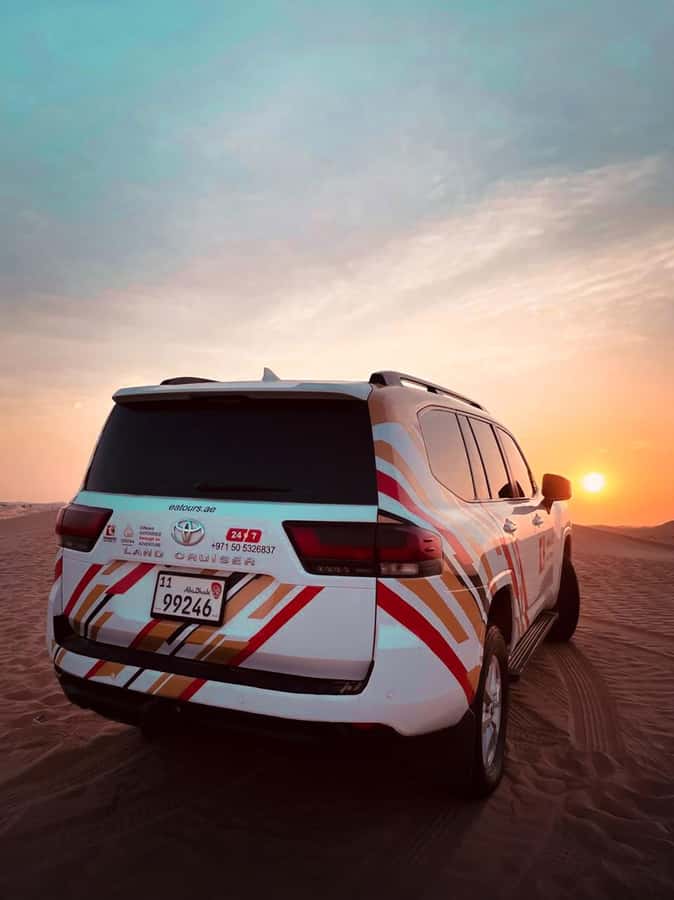 Sunrise Desert Safari - Abu Dhabi - Finding the right sunrise viewpoint