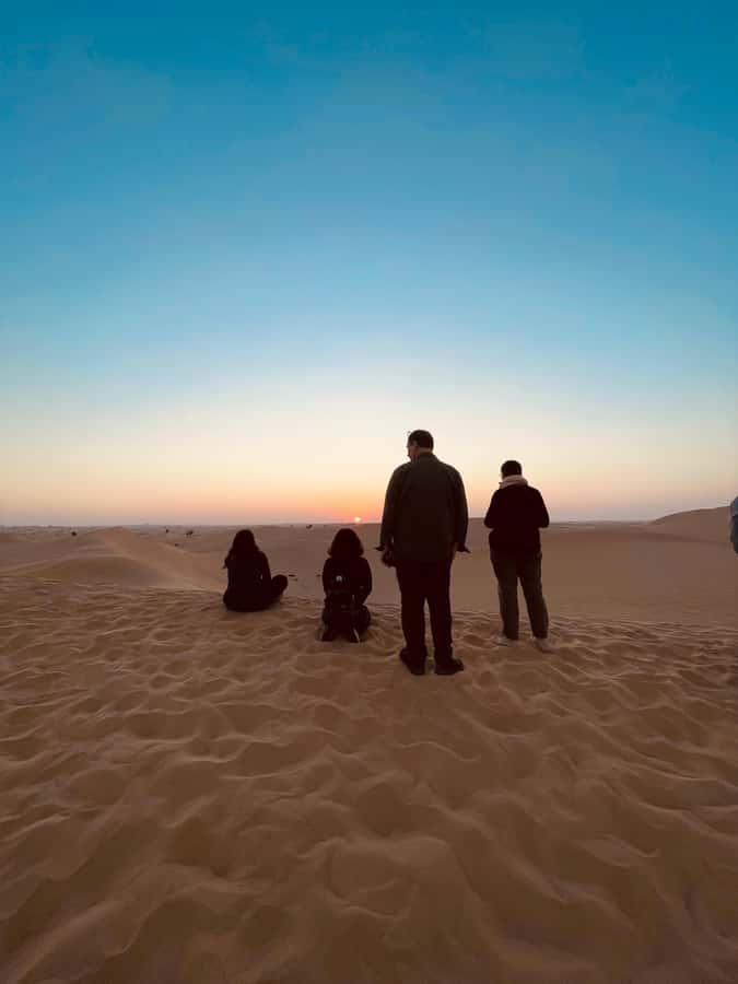Sunrise Desert Safari - Abu Dhabi - Coffee, dates, and a short camel ride