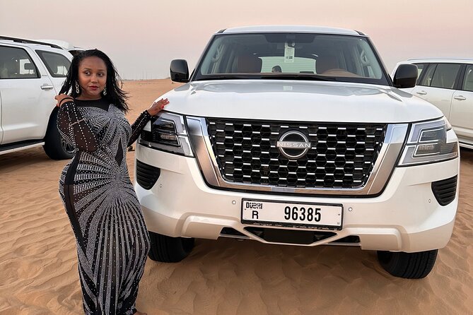 Sunset Desert safari with Camel Ride Sand Board & BBQ Dinner - Dune bashing that is more than a gentle sightseeing drive